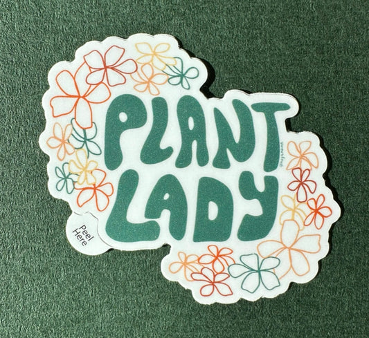 Plant Lady Plant Lover Sticker